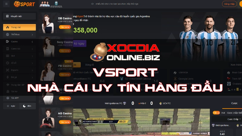 Vsport - Nhà cái uy tín hàng đầu Việt Nam năm 2024