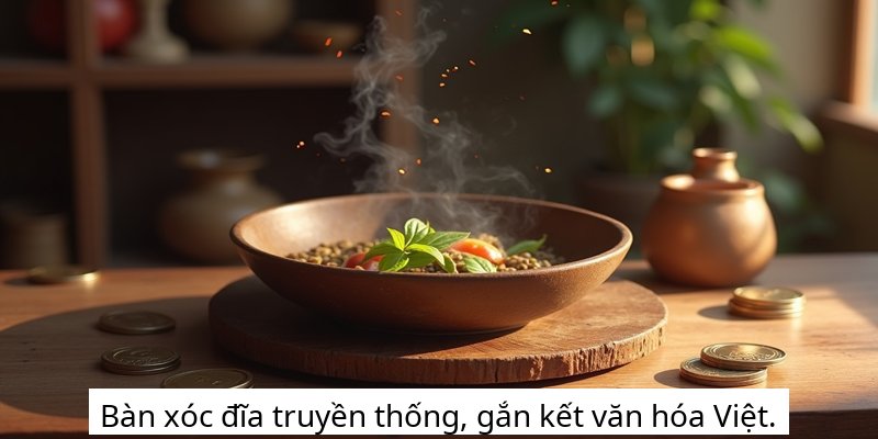 Bàn xóc đĩa truyền thống, gắn kết văn hóa Việt.