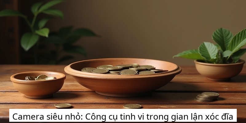 Camera siêu nhỏ: Công cụ tinh vi trong gian lận xóc đĩa
