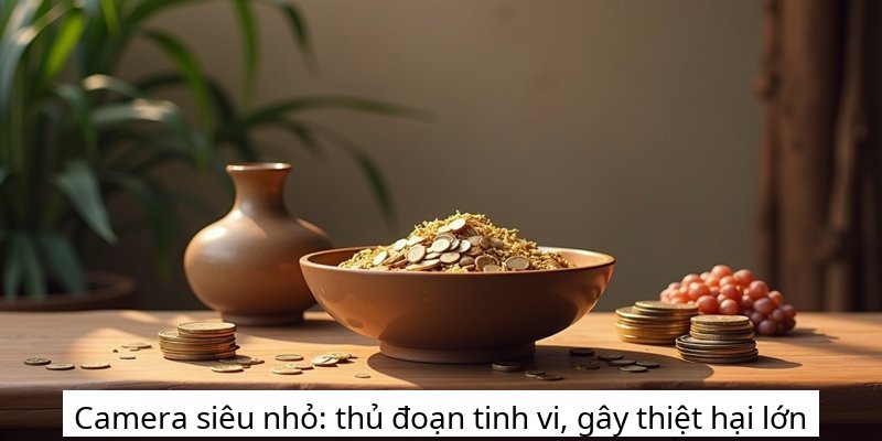 Camera siêu nhỏ: thủ đoạn tinh vi, gây thiệt hại lớn