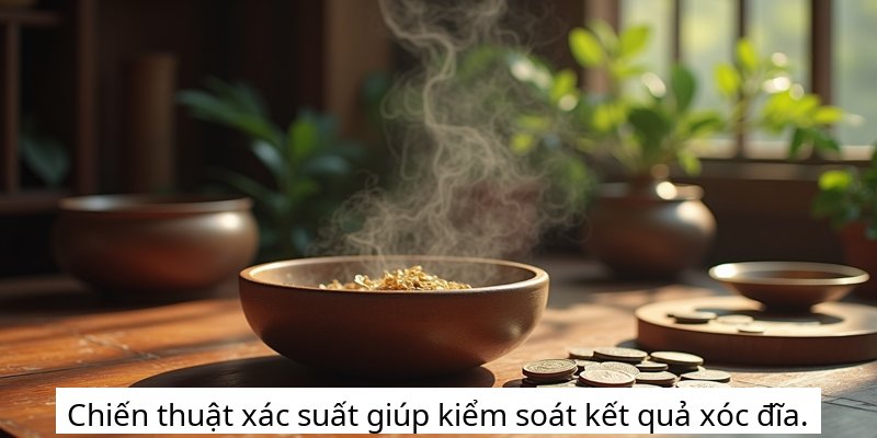 Chiến thuật xác suất giúp kiểm soát kết quả xóc đĩa.
