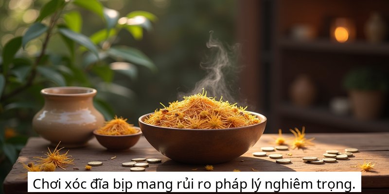 Chơi xóc đĩa bịp mang rủi ro pháp lý nghiêm trọng.
