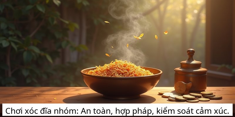 Chơi xóc đĩa nhóm: An toàn, hợp pháp, kiểm soát cảm xúc.