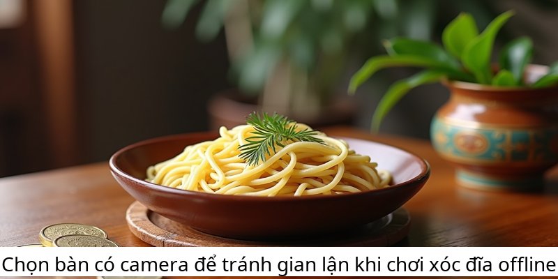 Chọn bàn có camera để tránh gian lận khi chơi xóc đĩa offline