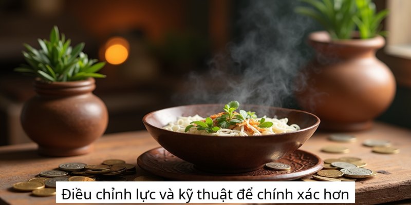 Điều chỉnh lực và kỹ thuật để chính xác hơn