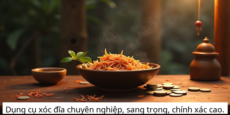 Dụng cụ xóc đĩa chuyên nghiệp, sang trọng, chính xác cao.