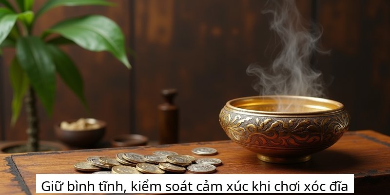Giữ bình tĩnh, kiểm soát cảm xúc khi chơi xóc đĩa