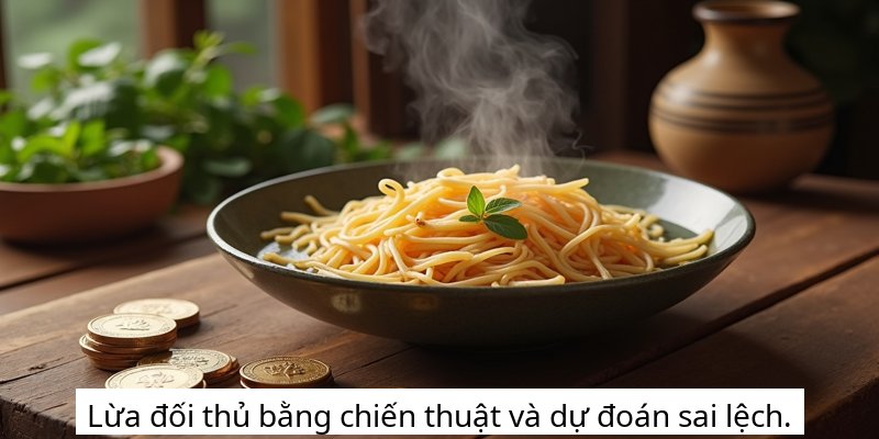 Lừa đối thủ bằng chiến thuật và dự đoán sai lệch.