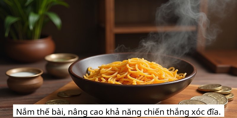 Nắm thế bài, nâng cao khả năng chiến thắng xóc đĩa.