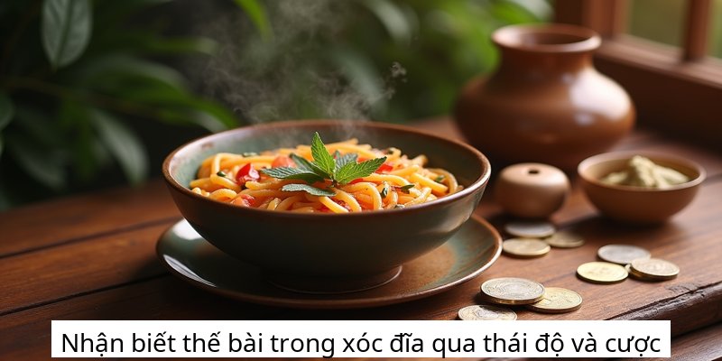 Nhận biết thế bài trong xóc đĩa qua thái độ và cược