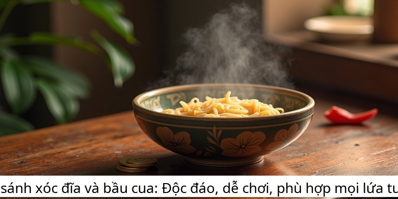 So sánh xóc đĩa và bầu cua: Độc đáo, dễ chơi, phù hợp mọi lứa tuổi.