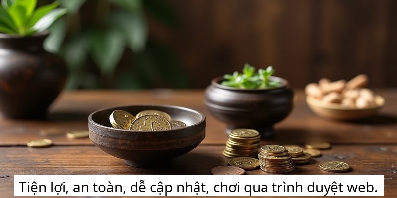 Tiện lợi, an toàn, dễ cập nhật, chơi qua trình duyệt web.