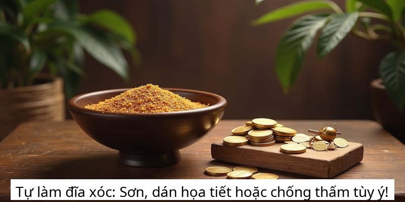 Tự làm đĩa xóc: Sơn, dán họa tiết hoặc chống thấm tùy ý!