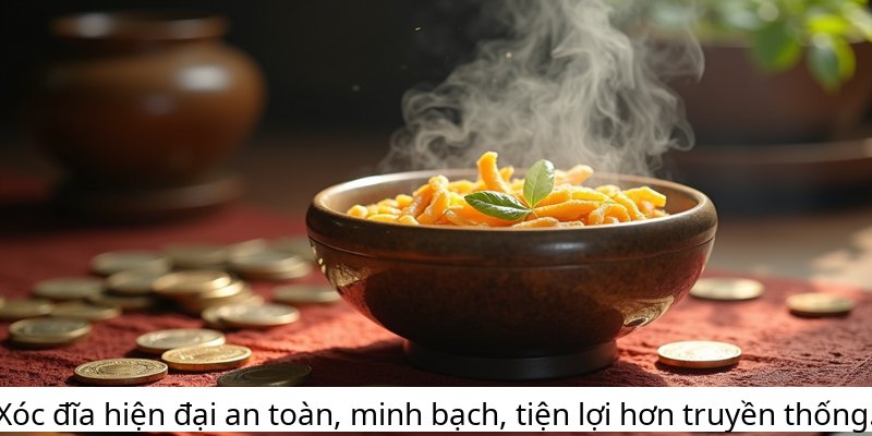Xóc đĩa hiện đại an toàn, minh bạch, tiện lợi hơn truyền thống.