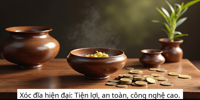 Xóc đĩa hiện đại: Tiện lợi, an toàn, công nghệ cao.